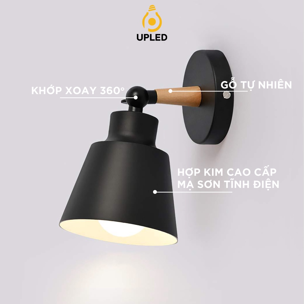 Đèn treo tường đọc sách UPLED xoay đa chiều LED bàn học phong cách hiện đại Âu Mỹ