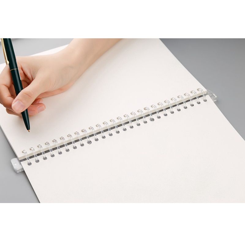 Thanh Binder Nhựa Trong Suốt A5 20 Lỗ B5 26 A4 30 Lỗ Lỗ Làm Planner Gáy Còng Nhựa