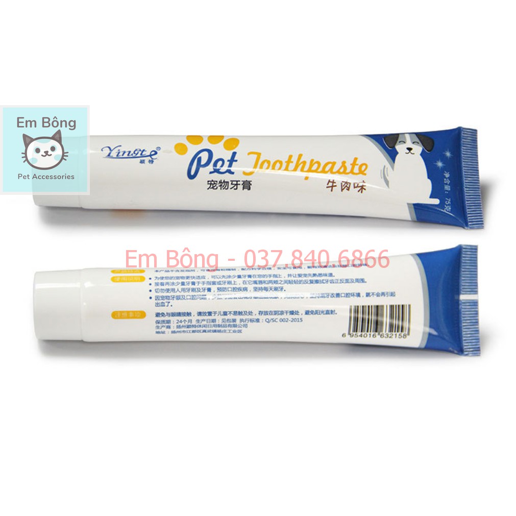 [⭐️ GIẢM GIÁ LẤY DOANH SỐ]  Bộ vệ sinh răng cho chó (Bàn chải + kem đánh răng)