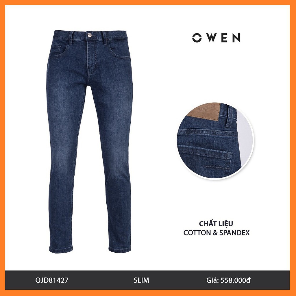 10.10 . Quần Jean nam OWEN ống ôm trẻ trung 81427 Cực Đẹp . .