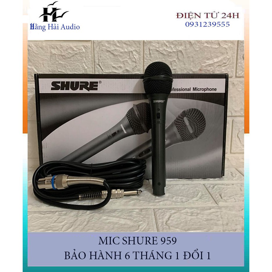 MICRO KARAOKE SHURE 959 DÂY DÀI 5M