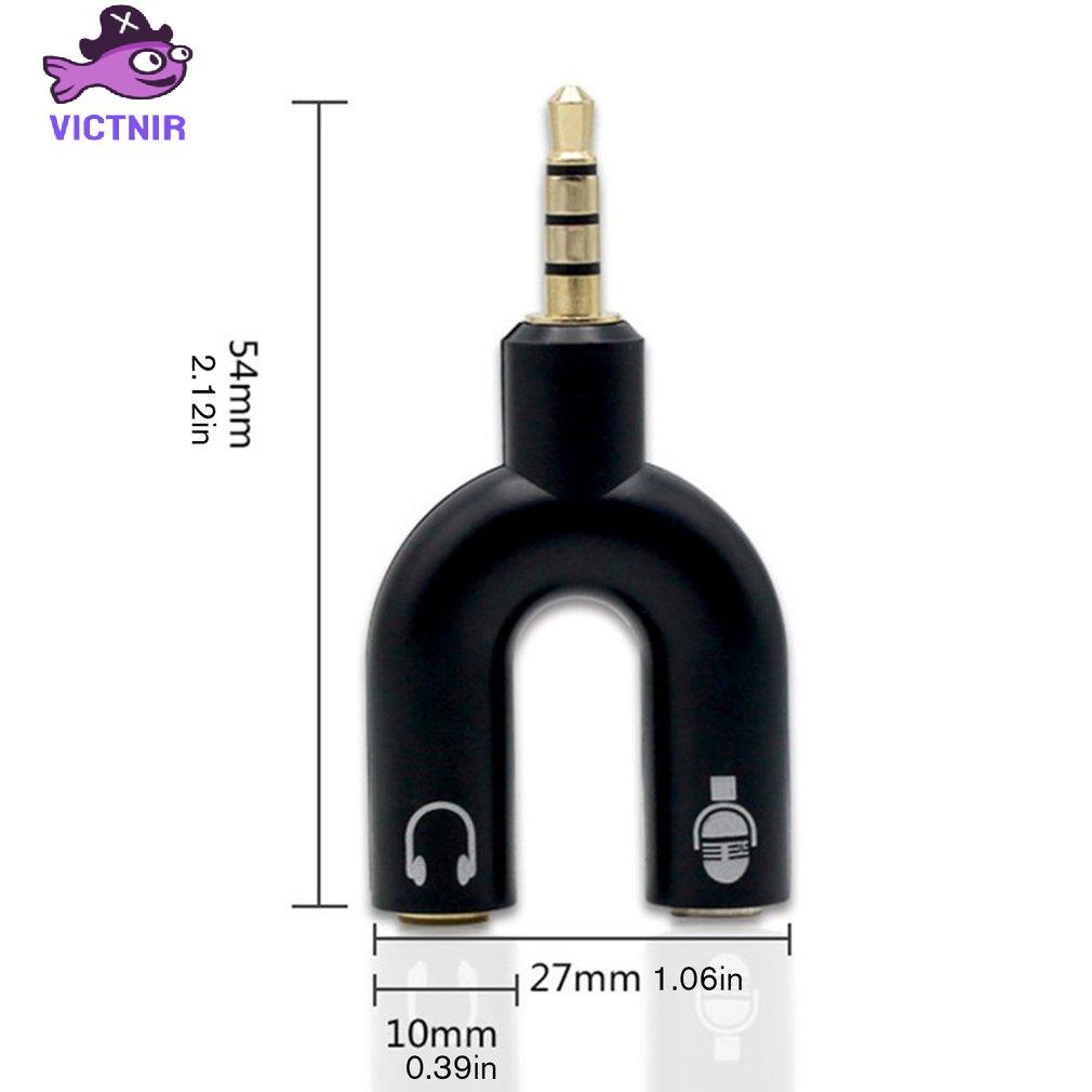 Headphone Mic 2 To 1 Splitter For PS4 For Xbox One Adapter  Headset