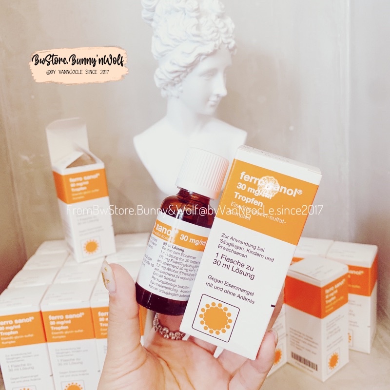 Tinh Chất Sắt Hữu Cơ Dạng Giọt Ferro Sanol 30mg/ml - Đức