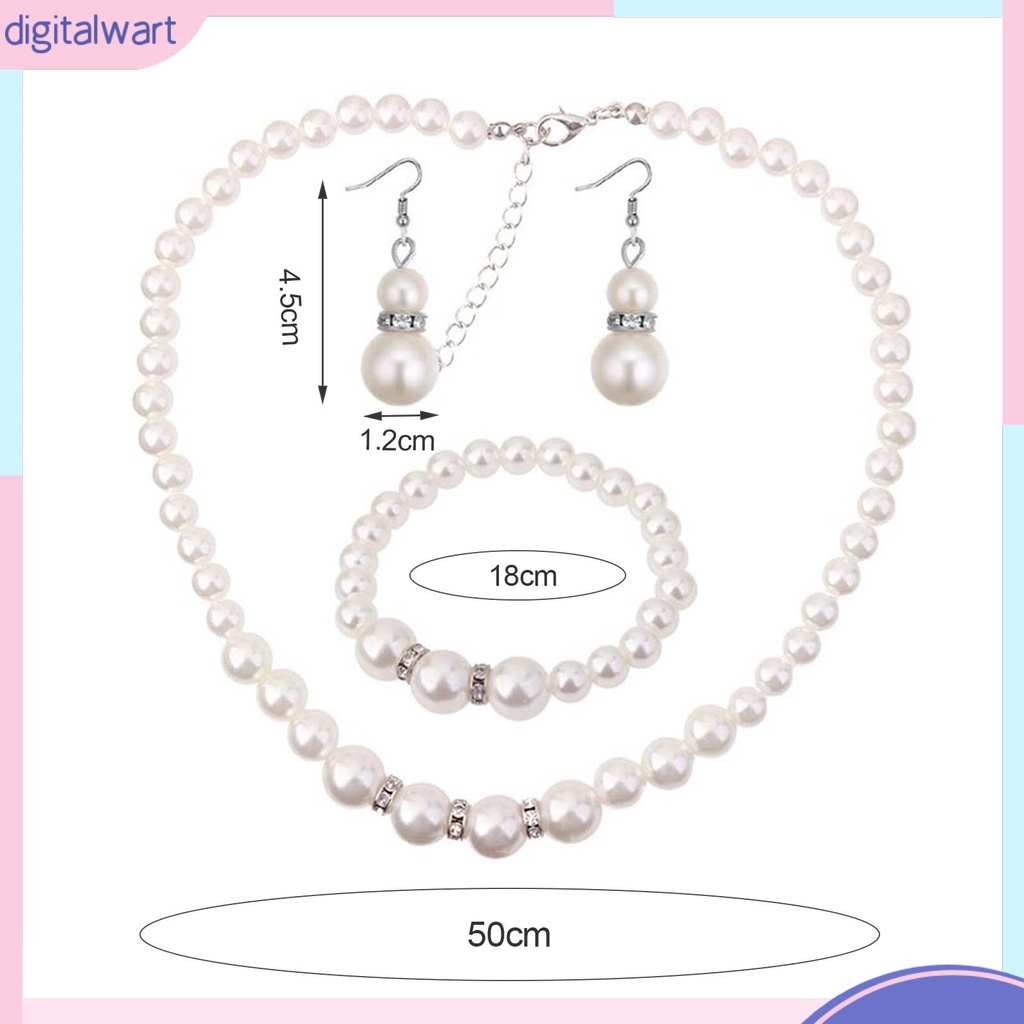 Set Trang Sức Đính Ngọc Trai Nhân Tạo Sang Trọng Cá Tính Dành Cho Nữ