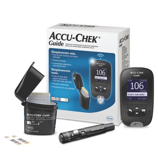 Máy đo đường huyết ACCU-CHEK GUIDE ⚡ Chính hãng ROCHE-ĐỨC ⚡ Chính xác, an toàn, bảo hành trọn đời ⚡ Hộp que 25