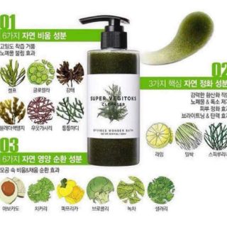 Sữa rửa mặt Super Vegitoks Cleanser thải độc rau củ