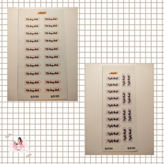 Sticker đề mục Ngữ Văn  ,nhãn vở, (tự cắt), ( mã NIE2)