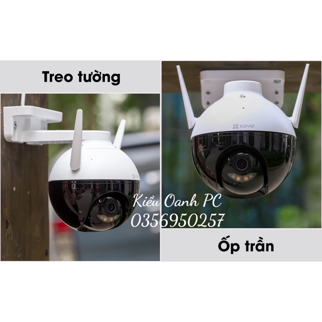 Camera ngoài trời Wifi EZVIZ C8C Full HD 1080P xoay 360 độ Tích hợp AI - Có màu ban đêm