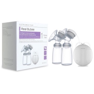 Combo Máy hút sữa điện đôi Real Bubee, áo lót 3in1, phụ kiện máy