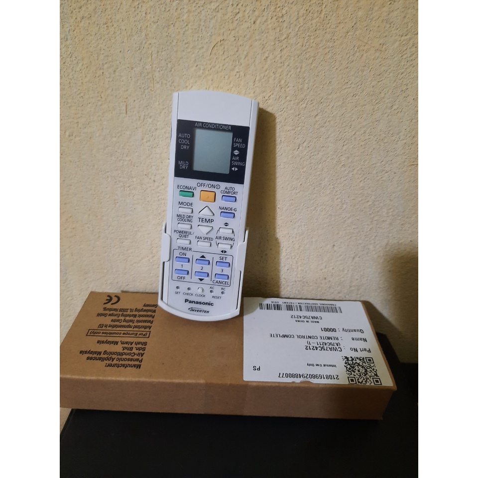 Remote Điều khiển điều hòa Panasonic 1&amp;2 chiều Inverter- Hàng chính hãng mới 100% Fullbox Tặng kèm Pin