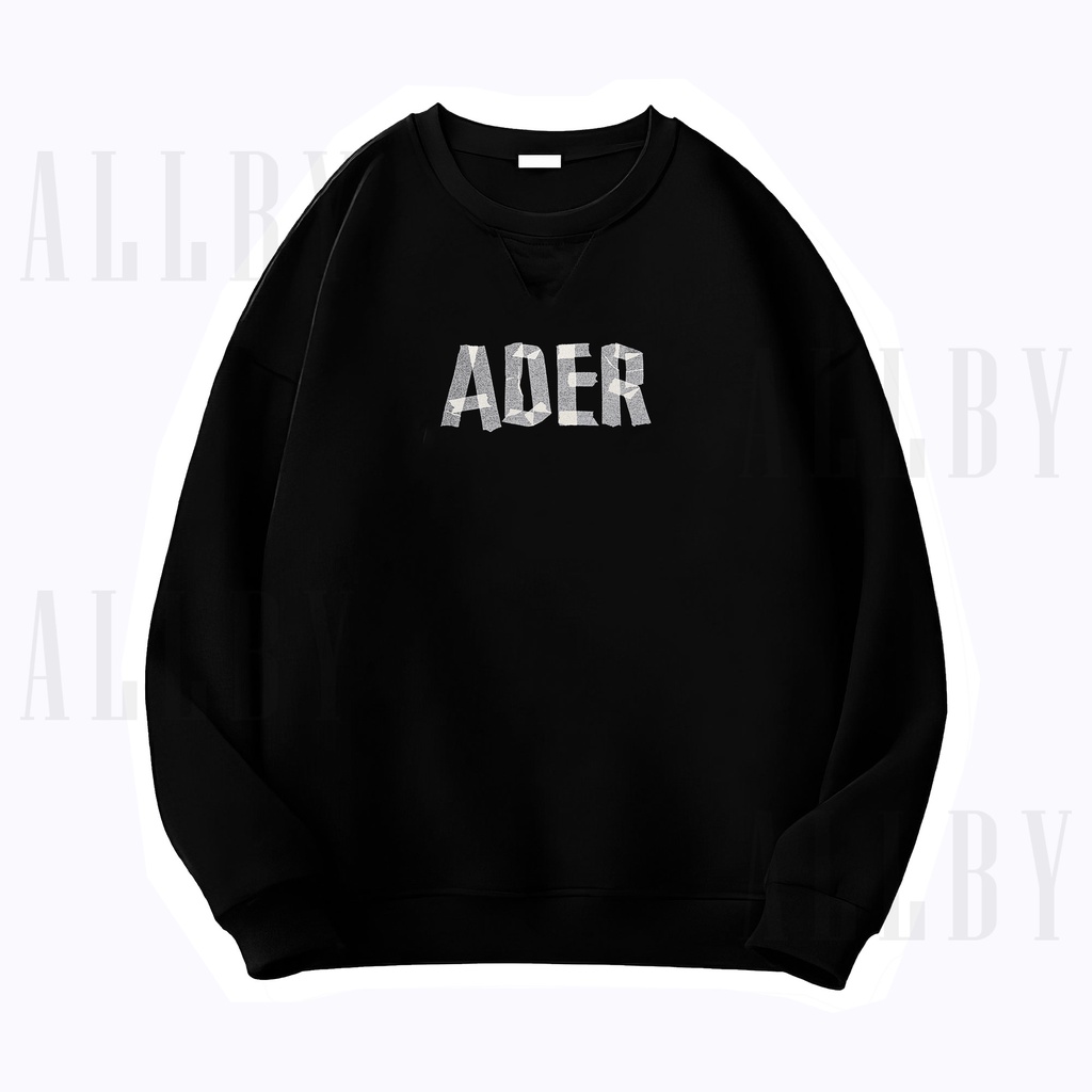 Áo Sweater form rộng Unisex Allby Ader tay bồng vải nỉ