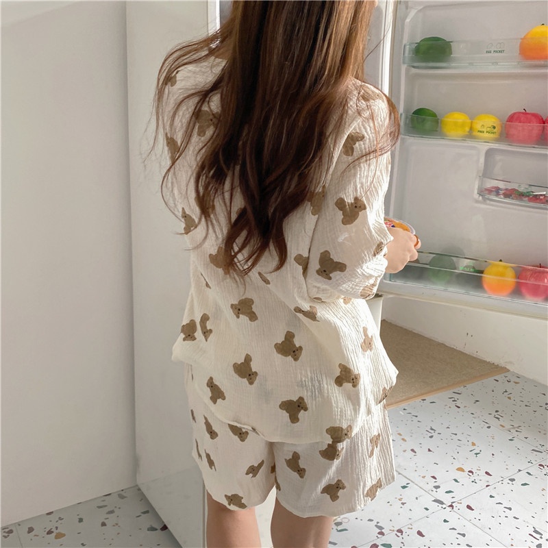 Bộ Đồ Ngủ Mặc Nhà In Hoạt Hình Dễ Thương Thời Trang Mùa Hè 44940 | BigBuy360 - bigbuy360.vn