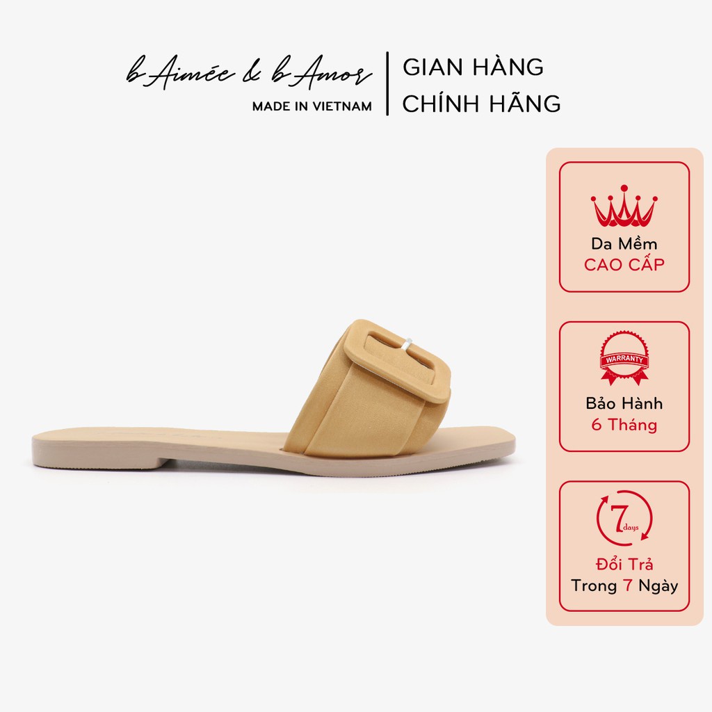 Dép lê nữ kiểu dáng sandal đi biển quai ngang đế bệt bAimée & bAmor – MS1673 - Hàng mới về
