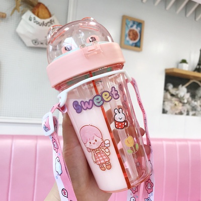 Bình nước tai gấu 2 ngăn phong cách sáng tạo