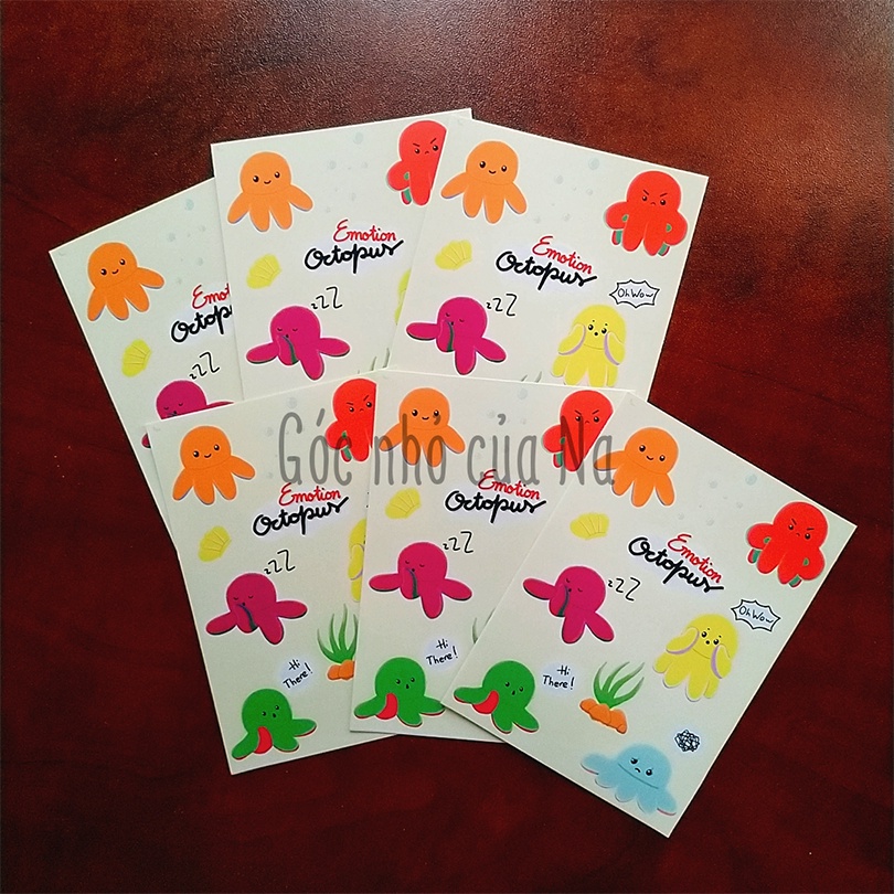 Sticker Bạch tuộc cảm xúc 🐙