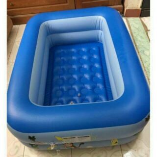 Combo bơm + phao 1m5 3 tầng, bể phao 1m5 3 tầng kèm bơm