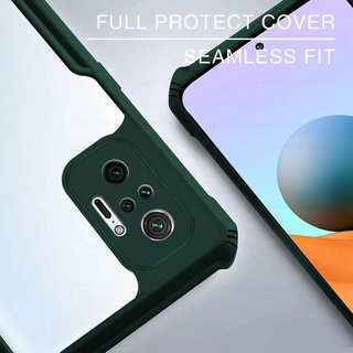 Casing Redmi Note 12  Redmi Note 11 Note 10 10Pro 10S Xiaomi POCO X3 GT 9T 9A 9C 9S 9Pro Note8 Note7 POCO M3 X3 NFC X3Pro Acrylic Transparent Anti-Fall Gear Bumper Phone Case