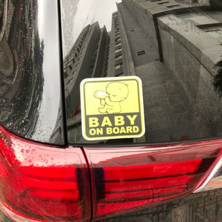 Tem phản quang Baby in Car