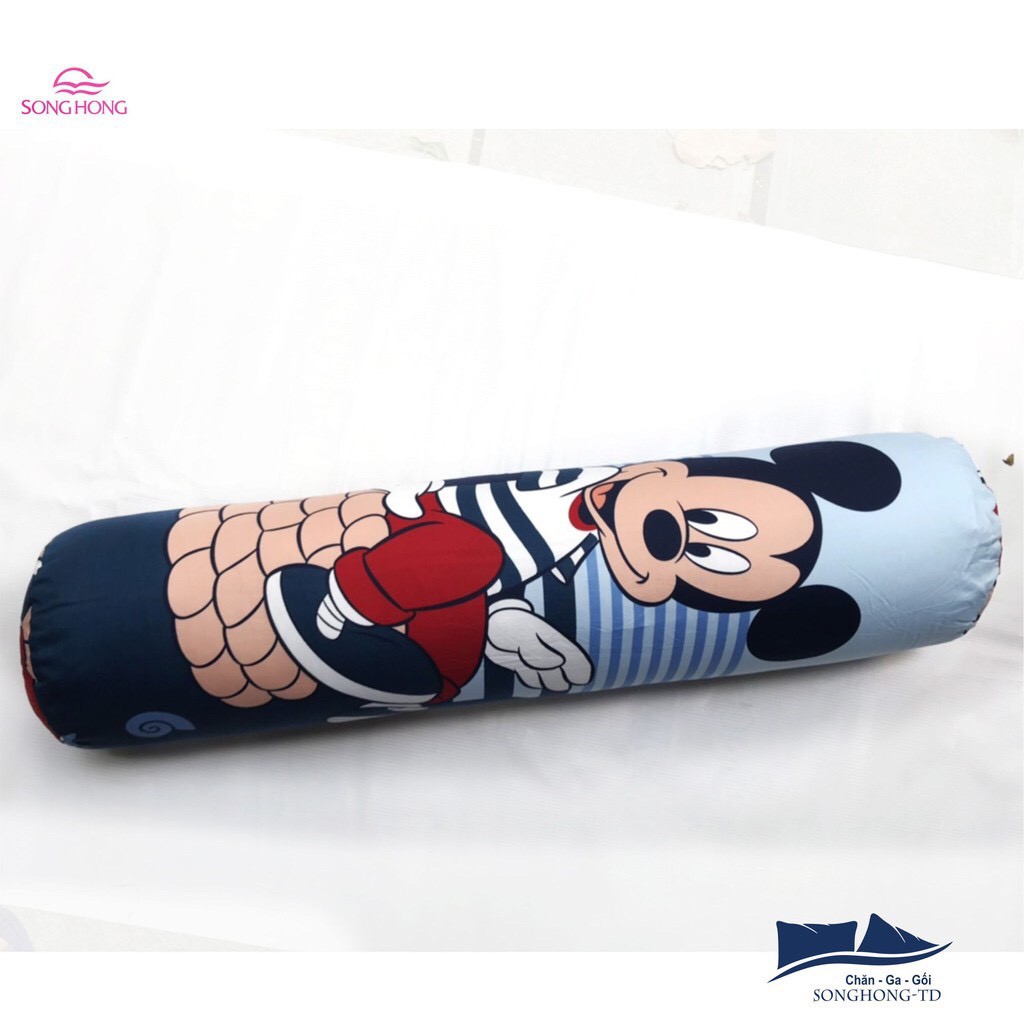 Gối ôm trẻ em 20x80cm - hàng Sông Hồng chất cotton