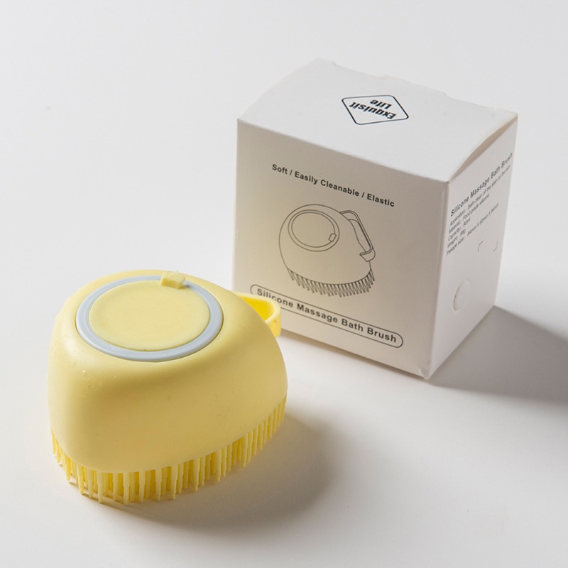 Bàn chải tắm massage cho thú cưng chất liệu silicon