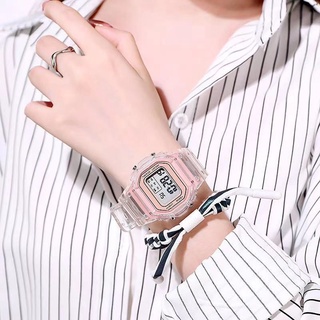Đồng hồ thể thao nam, nữ SPPORS mặt chữ nhật dây cao su size 36x32mm