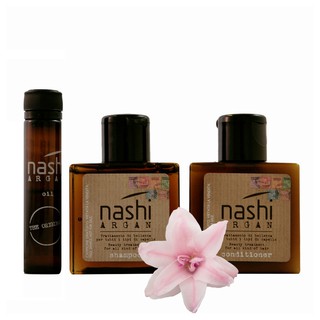 💥 XẢ KHO Set Nashi Mini Phục Hồi Tóc Hư Tổn ( Gội-30ml+ Xả-30ml+ Tinh dầu)