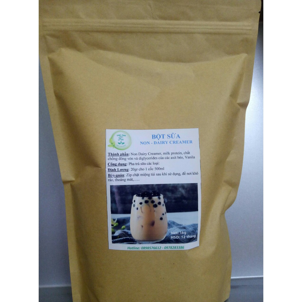 Bột sữa dùng pha trà sữa siêu thơm ngon, béo ngậy, đẩy vị trà túi 1kg
