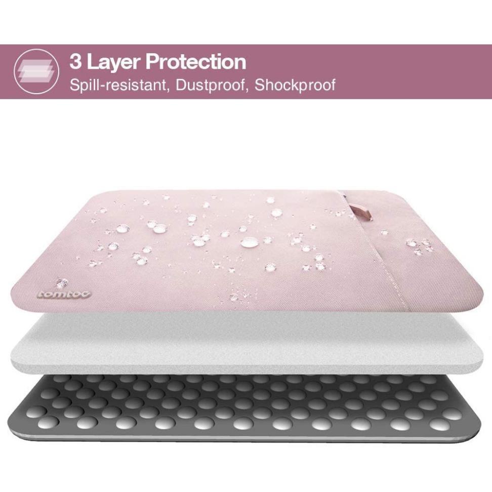TÚI CHỐNG SỐC TOMTOC (USA) – PROTECTIVE MACBOOK PRO/AIR 13” PINK – A13-C02C