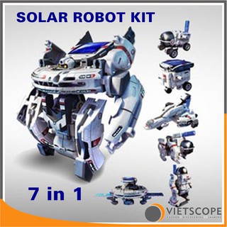 Bộ lắp ráp năng lượng mặt trời Robot không gian 7 in 1