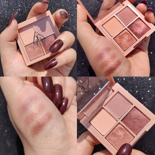 (Hàng Mới Về) Bảng Phấn Mắt Bốn Màu Lì Ánh Ngọc Trai Kháng Nước Guicami