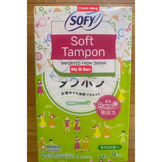 Bộ 10 Hộp Băng vệ sinh siêu thấm Sofy Soft Tampon Super hộp 9 miếng - Hàng nhập khẩu chính hãng