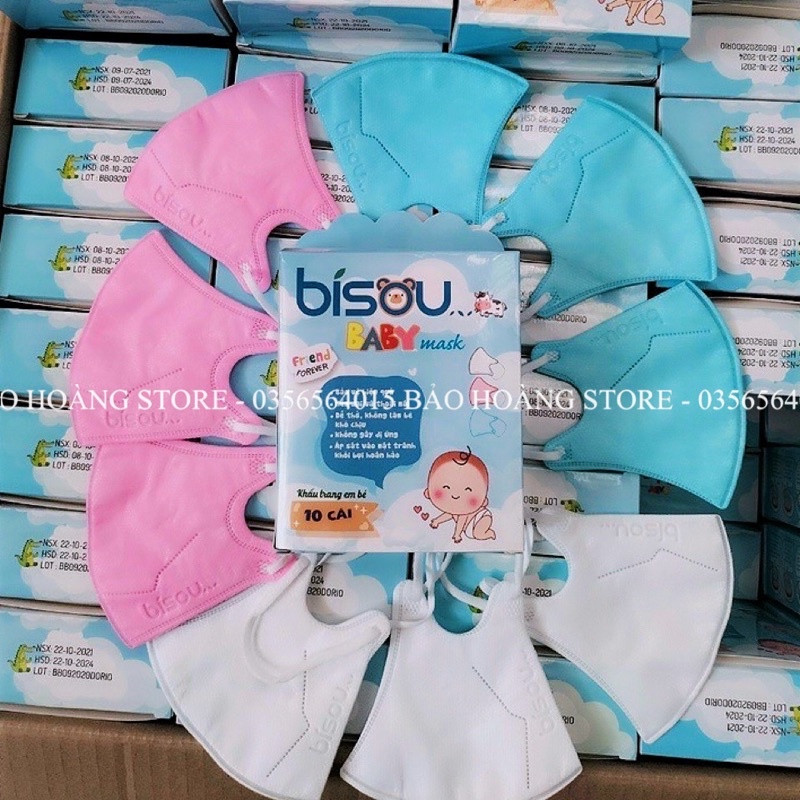 Khẩu Trang 5D Bísou Baby Mask Dành Cho Trẻ Từ 1-3T - Khau Trang 5D