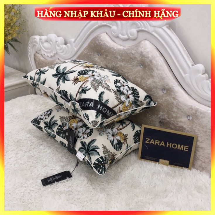 [SALE Chính Hãng] Set 2 ruột gối ZARA HOME hàng nhập ruột bông trắng tinh khiết êm ái đàn hồi cực phê