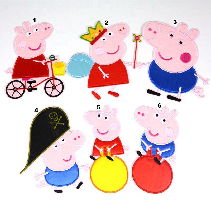 Set 3 Miếng Vá Quần Áo Hình Heo Peppa Dễ Thương