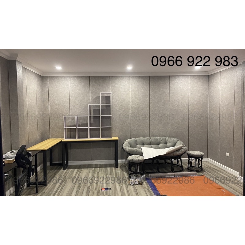 Giấy Dán Tường Hàn Quốc có sẵn chỉ kẻ sọc, giấy giả bê tông 16,5m2