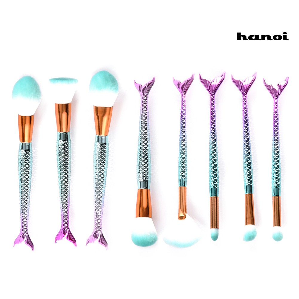Bộ Cọ Trang Điểm Hình Đuôi Cá Độc Đáo