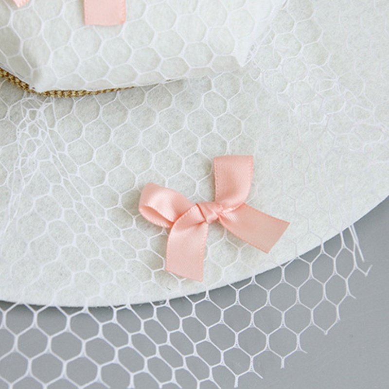 Mũ Lưới Thắt Nơ Phối Mạng Che Mặt Thời Trang Cho Nữ