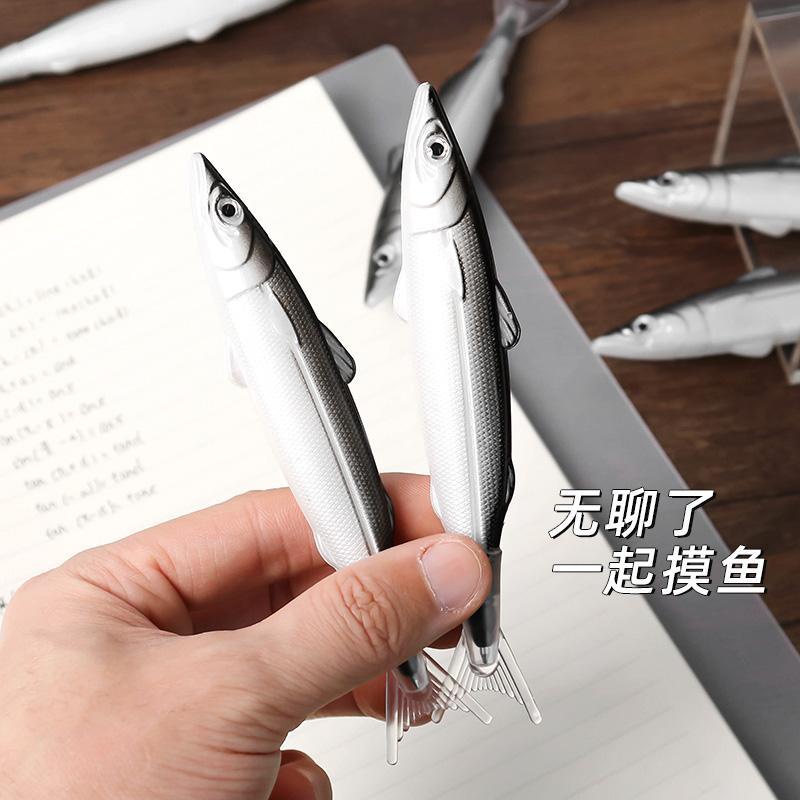 Bút Bi Mực Đen Gel Hình Cá Muối 0.5m Vui Nhộn Sáng Tạo Cho Học Sinh