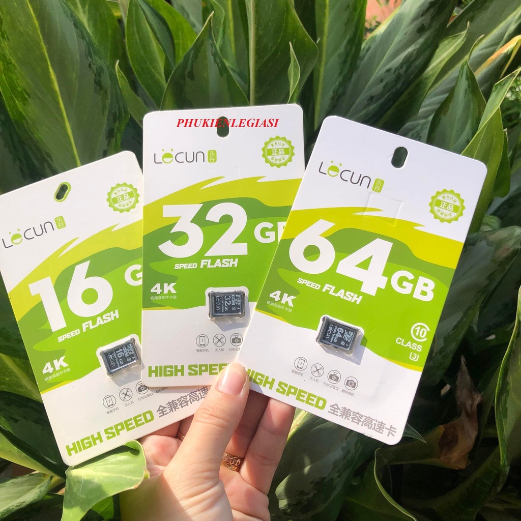 Thẻ Nhớ 16GB 32GB 64GB MICROSD Class 10 LECUN chính hãng