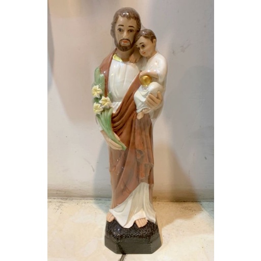 Tượng công giáo - Tượng Thánh Giuse bế Chúa mẫu Ý 30cm