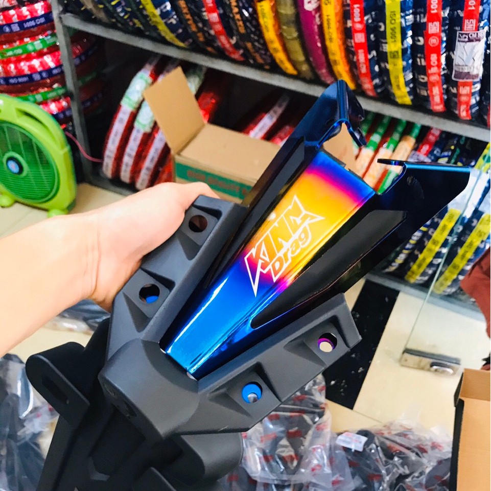 [XẢ KHO] ỐP ĐUÔI DÈ SAU EXCITER 150 CHẤT LIỆU INOX LOẠI DÀY 2LY CHỐNG RUNG ( GÃY LÀ ĐỔI )