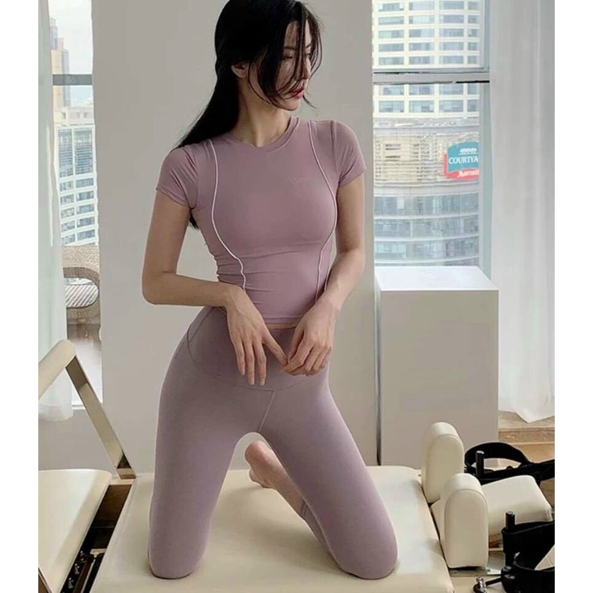 Aó crop tập gym thể thao nữ thun lạnh kèm sẵn mút áo quảng châu cao cấp Bin Sports A163