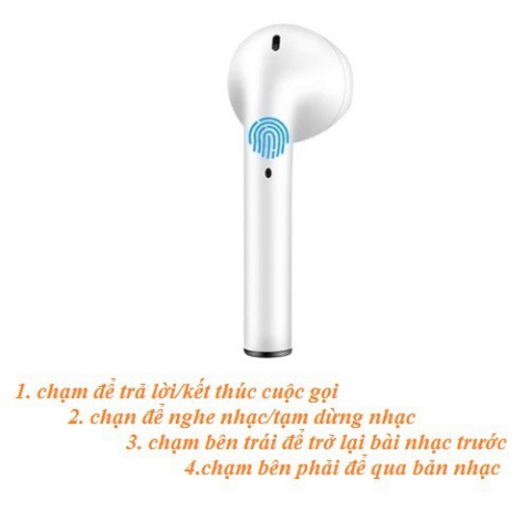 Tai Nghe Bluetooth Không Dây Chính Hãng I12 Nhét Tai Phụ Kiện Tai Nghe Điện Thoại IOS Và Android | I12 Saka.Shop99