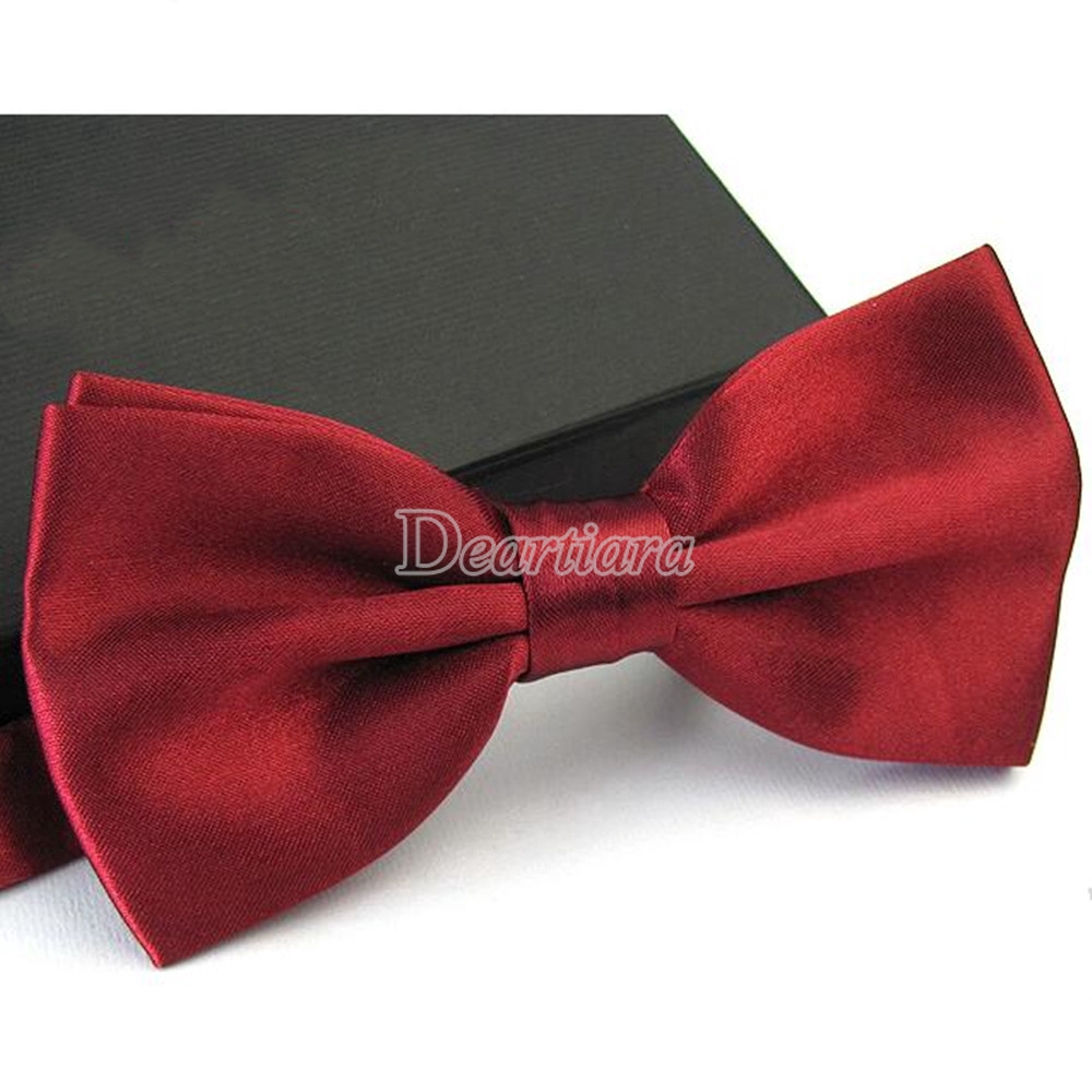 Nơ đeo cổ màu trơn kiểu dáng thanh lịch cho nam