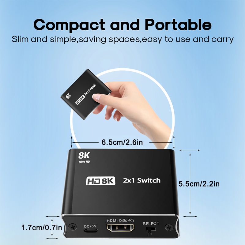 Bộ Chuyển Đổi HDMI-compatible2.1 2 Trong 1