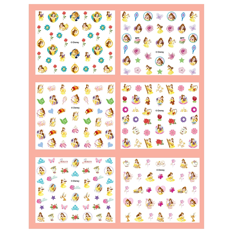 Sticker dán móng tay trang trí phong cách công chúa Anna và Elsa dễ thương