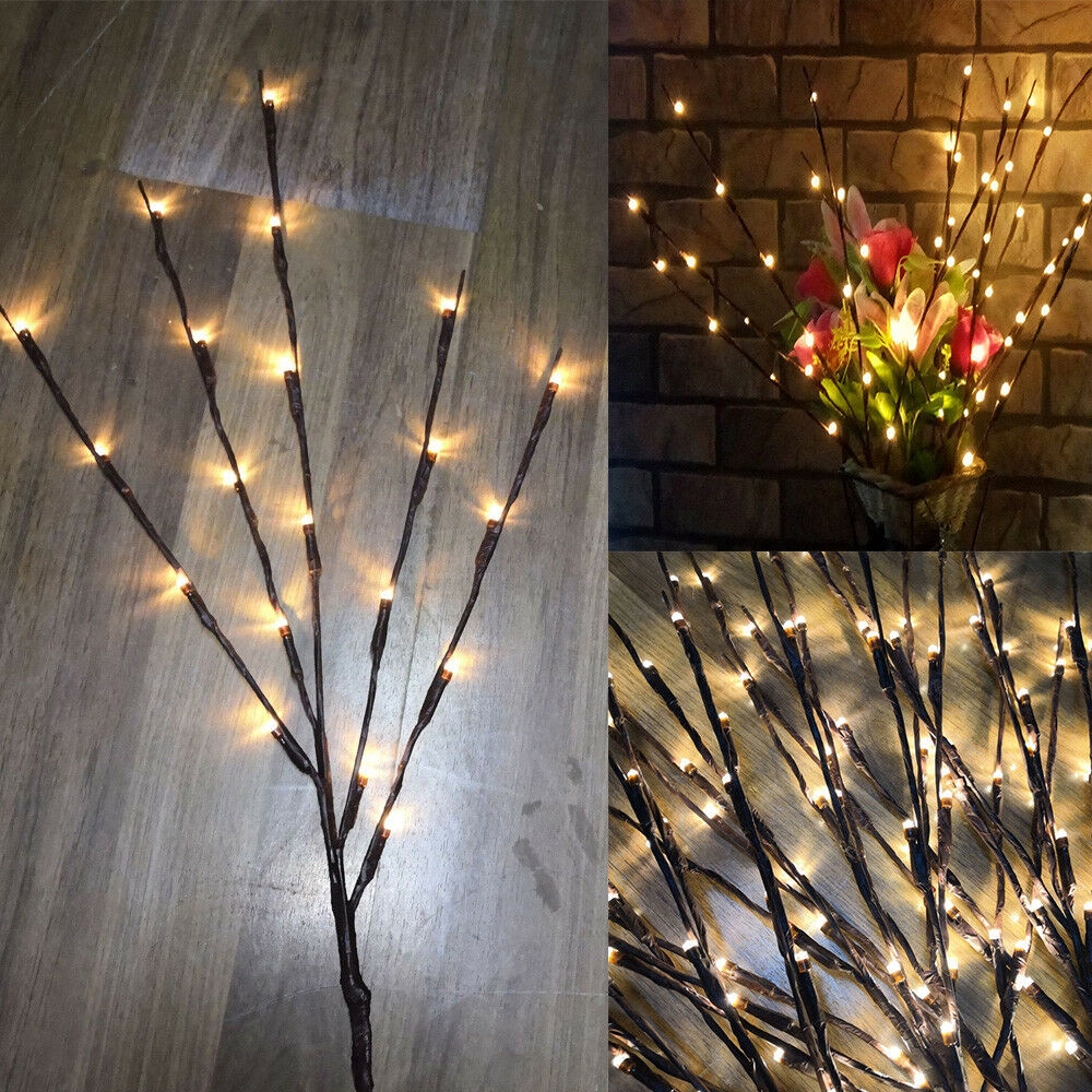 Đèn Led 20 Bóng Hình Nhánh Cây Trang Trí Giáng Sinh