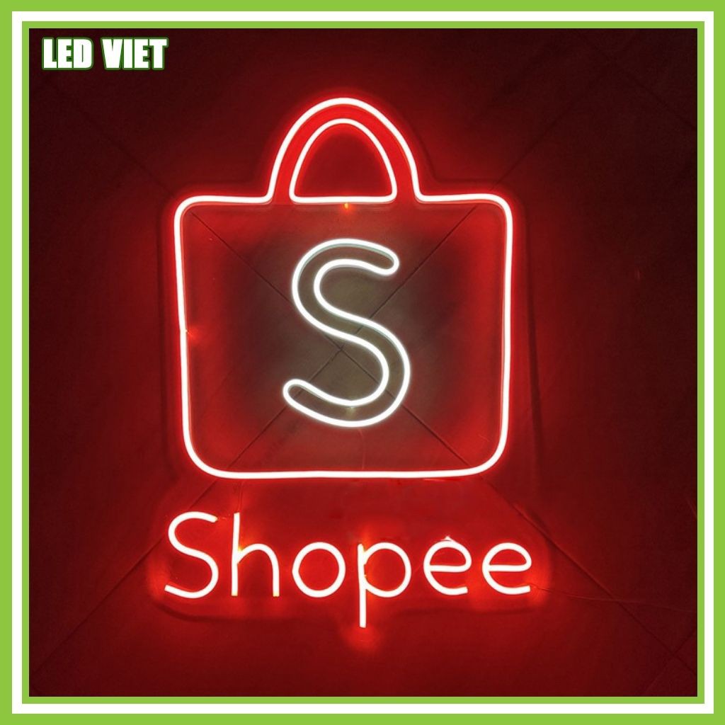 Đèn Trang Trí Led Neon Sign logo Shopee mã M52