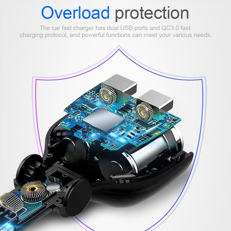 Tẩu sạc xe hơi SEAMETAL chuyển đổi có đèn xung quanh 12V/ 24V 120W thông dụng