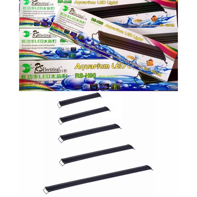 Đèn Led Hồ Cá RS-H45 | Đèn Led Máng Ánh Sáng Xanh Trắng